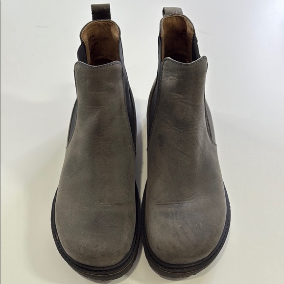 BIRKENSTOCK UNISEX STALON NUBUCK LEATHER GRAPHITE CHELSEA BOOT SZ 40 L9 M7 - Picture 3 of 7